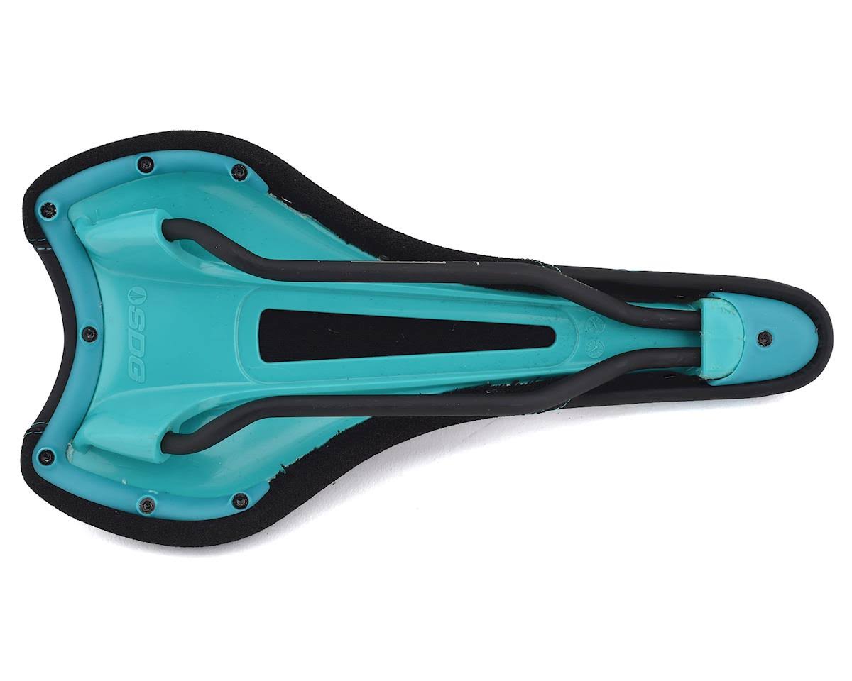 Turquoise Black Saddle with Ti-Alloy Rails X178