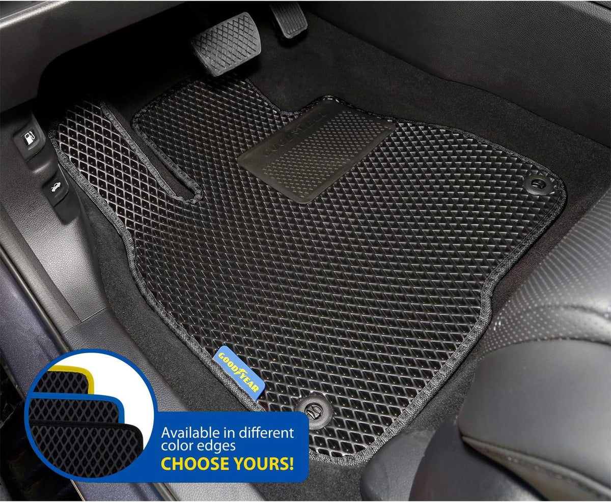Black/Black 4 Pc. Car Floor Liners A270