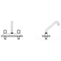 Two Handle Cast Deck-Mount Faucet V16823