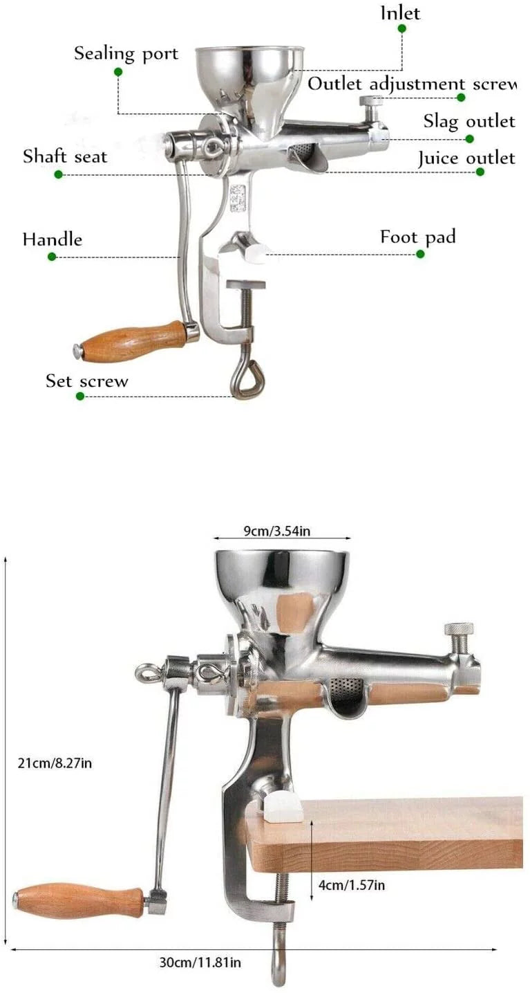 Stainless Steel Manual Wheatgrass Juicer R911287