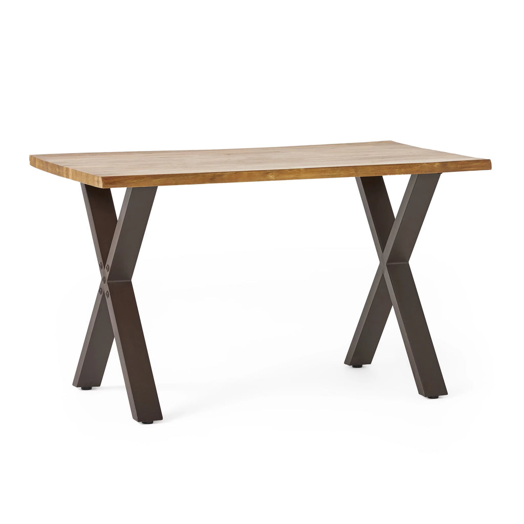 Acacia Desk with Iron Legs S6923