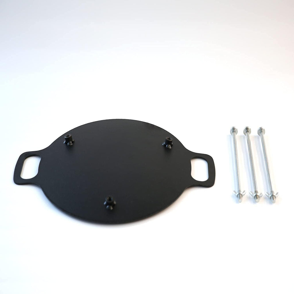 15 Inch Pre-seasoned Reversible Cast Iron Griddle Pan with Detachable Legs Y535232