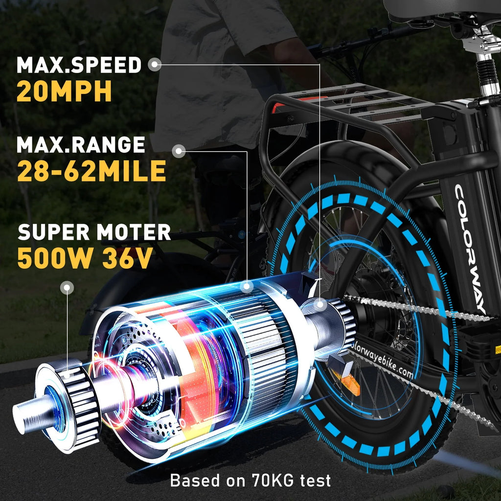 20x3.0 Fat Tire Electric Bicycles 12Ah 36V 500W E Bike C241