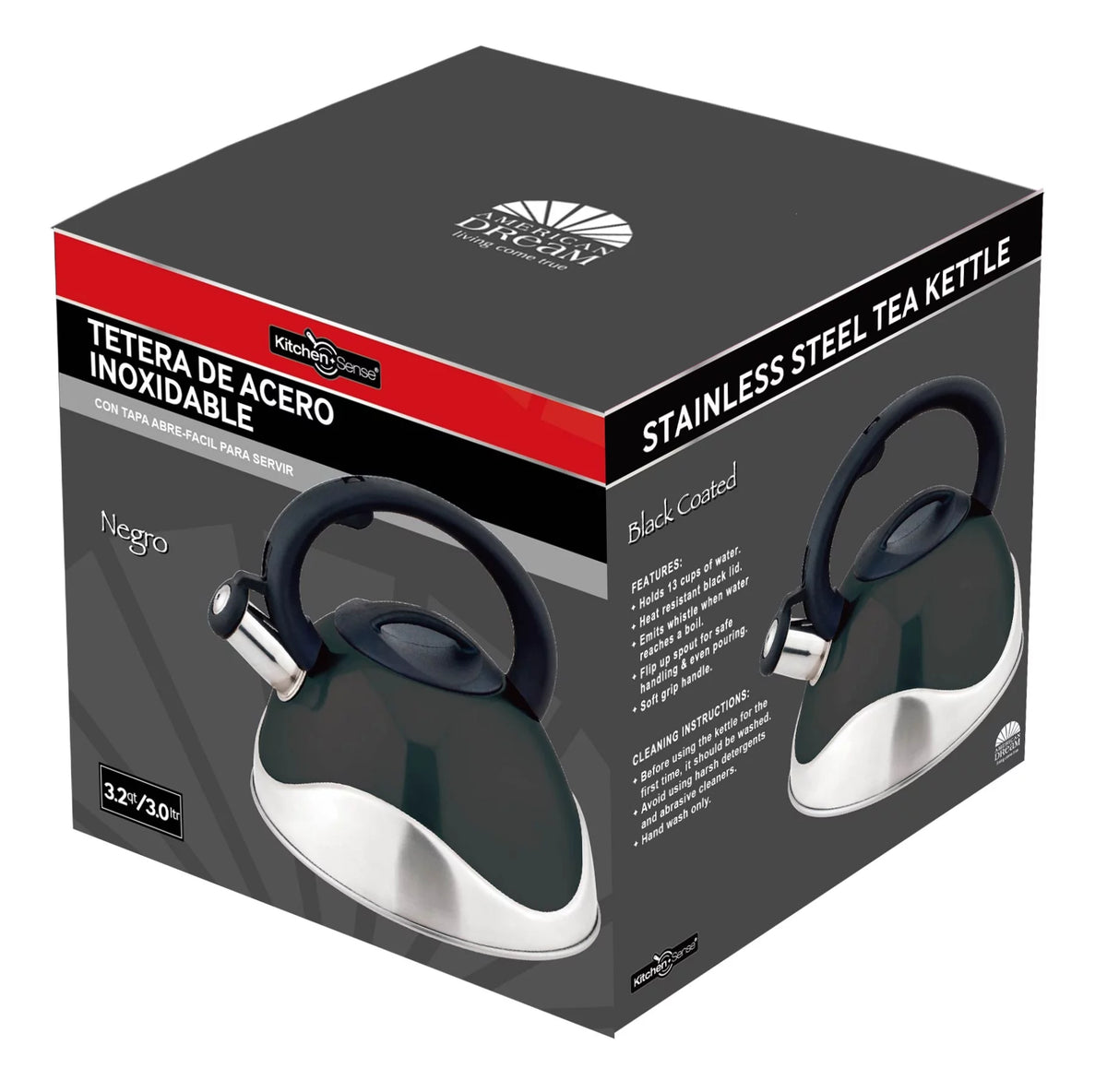 Stainless Steel Whistling Tea Kettle 3 Liter M446