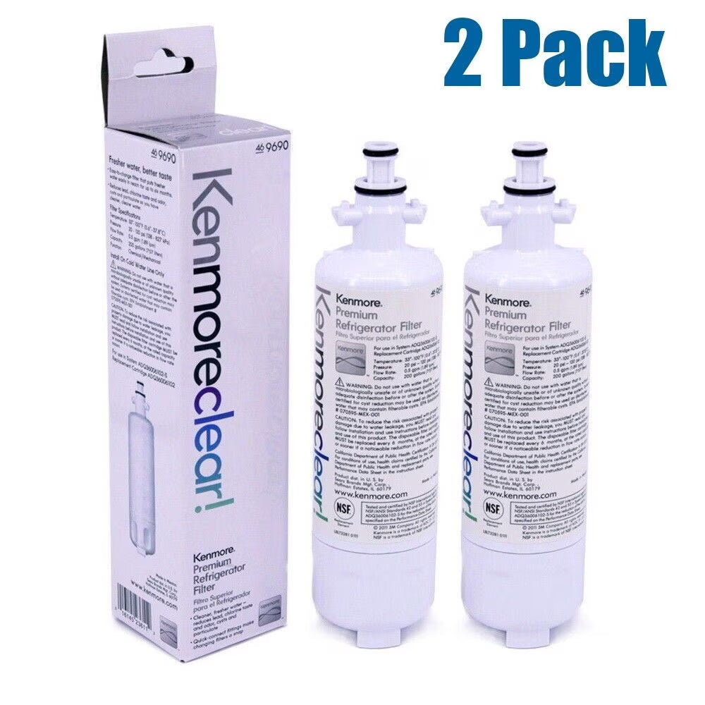 2 Pack White Refrigerator Water Ice Filter J871302