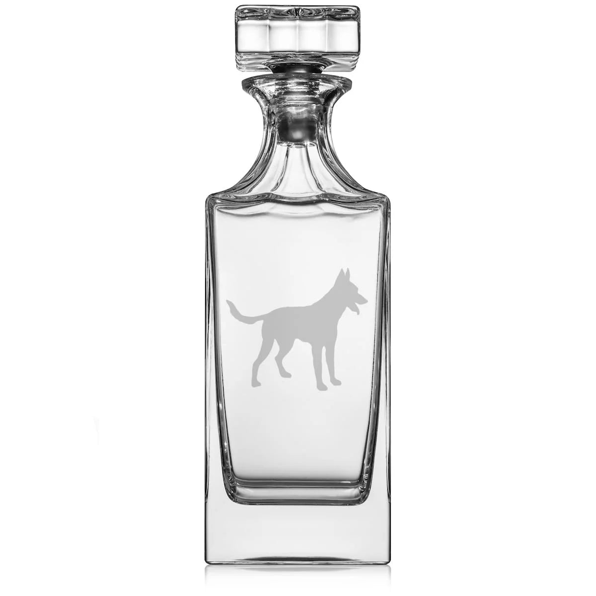 30 oz Glass Whiskey Decanter with Glass Stopper B1660