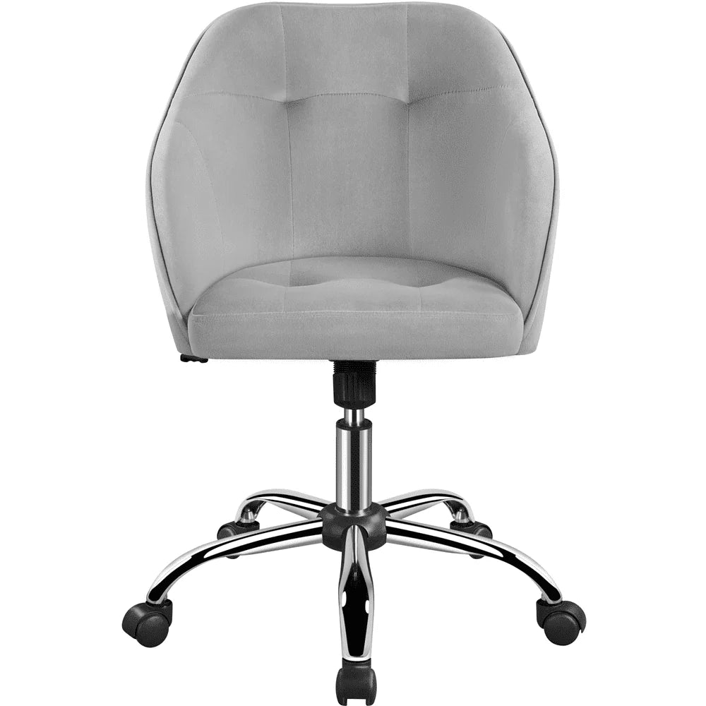 Pink Velvet Adjustable Swivel Office Chair Q864