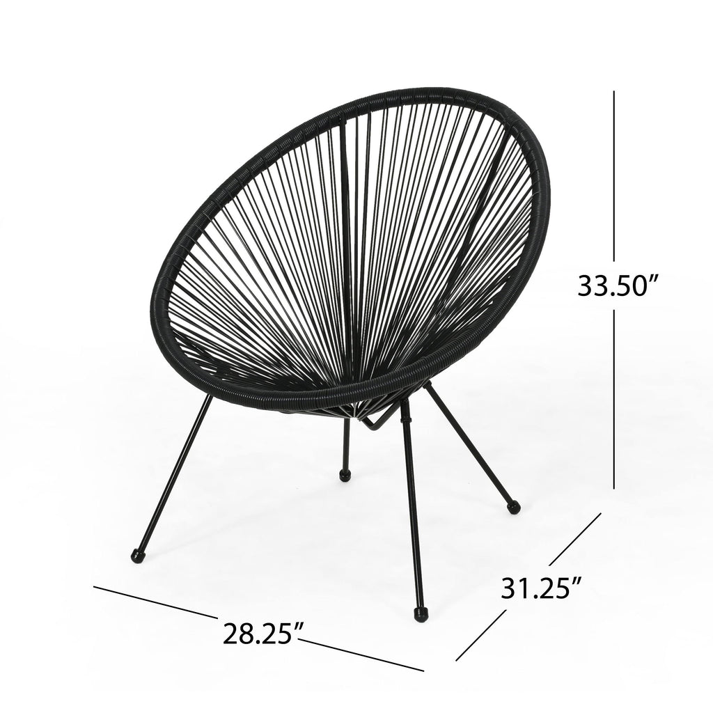 White String Weave Chair Set of 4 Y7038