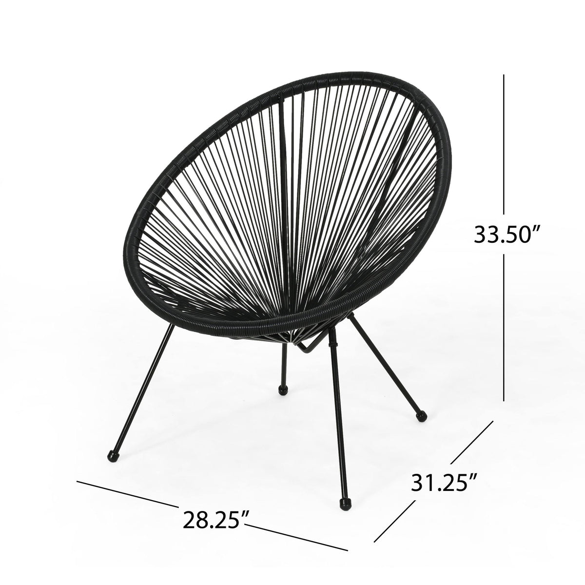 White String Weave Chair Set of 4 Y7038