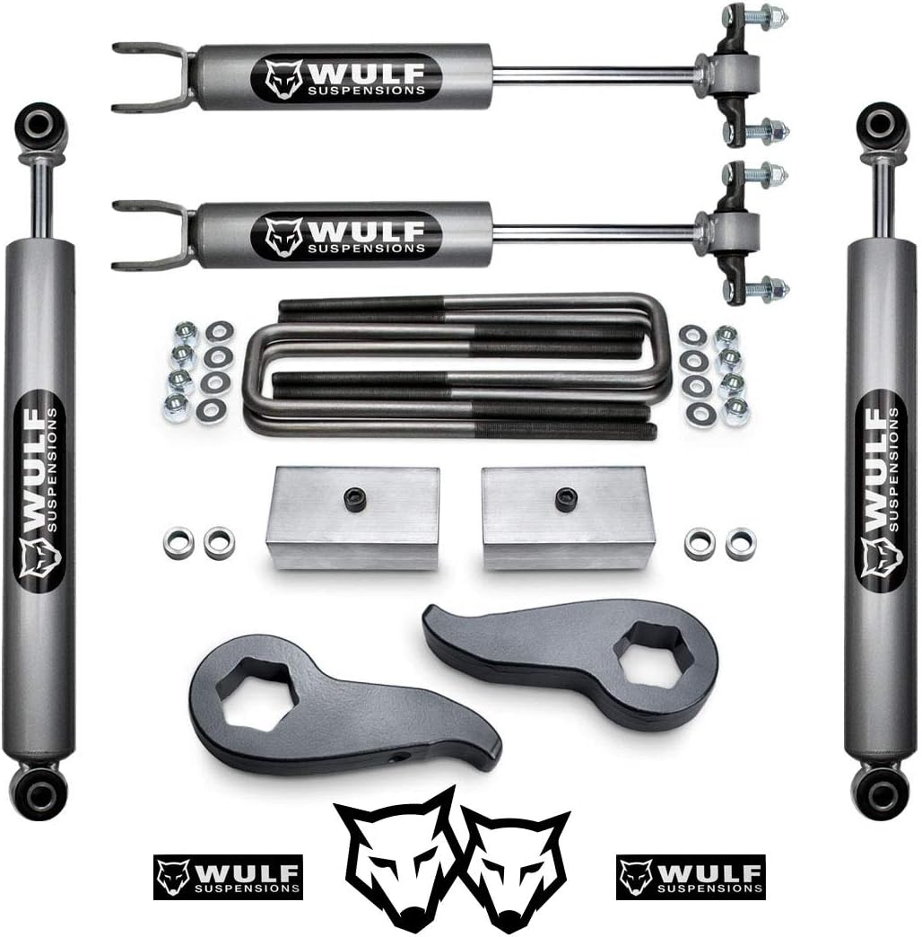 3" Front 2" Rear Leveling Lift Kit with Shocks E853180