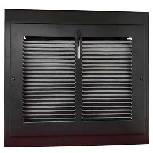 15 x 12 Black Gravity Baseboard Register K782