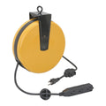 30 ft. Retractable Cord Reel with Triple Tap, Black Q1120