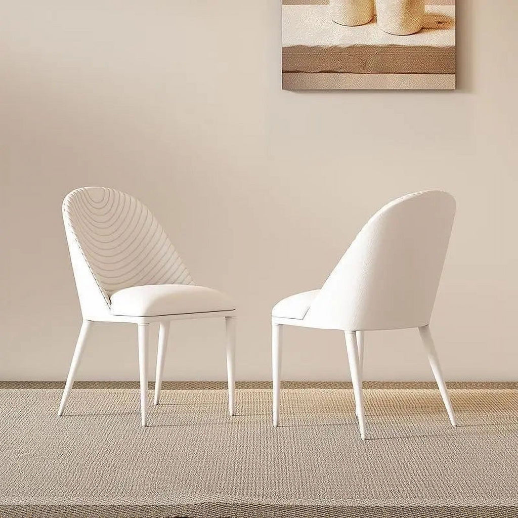 White Leather Dining Chair S96100