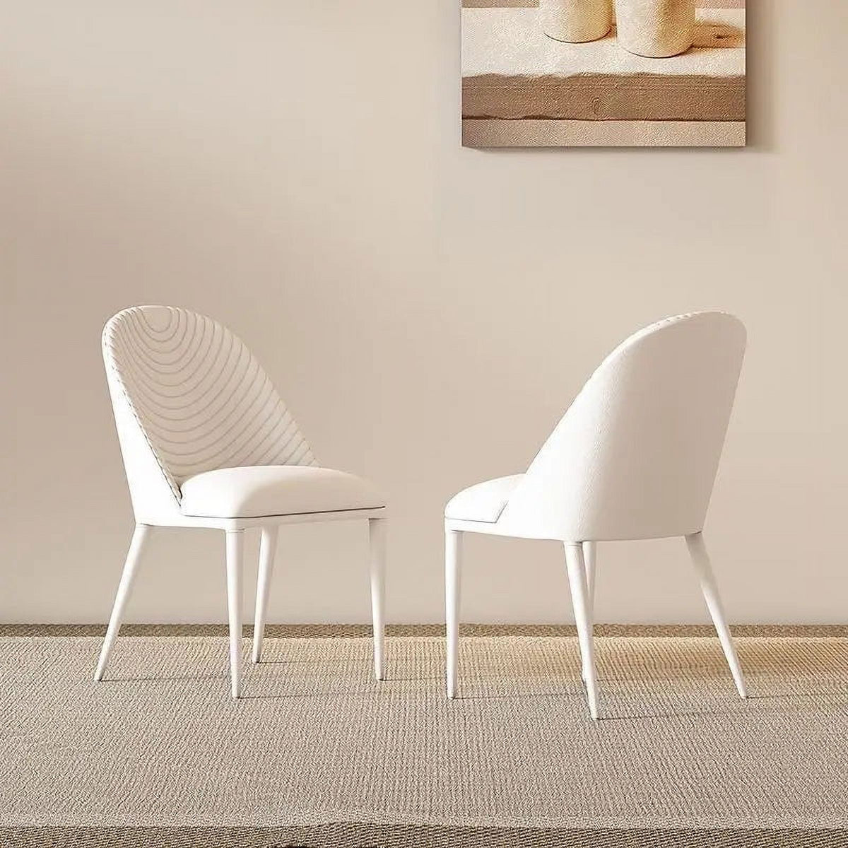 White Leather Dining Chair S96100