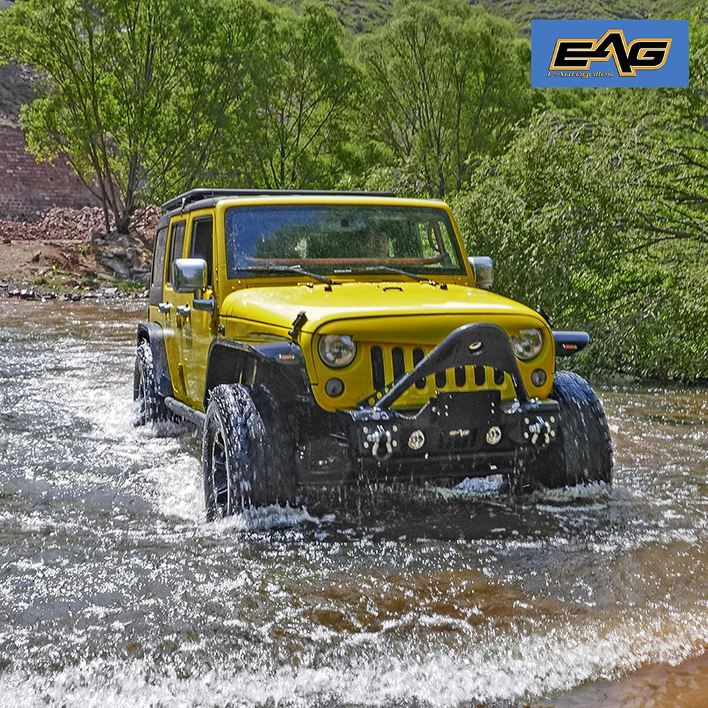 Front Bumper Stinger and Rear Bumper with Tire Carrier Bumper Combo J373898