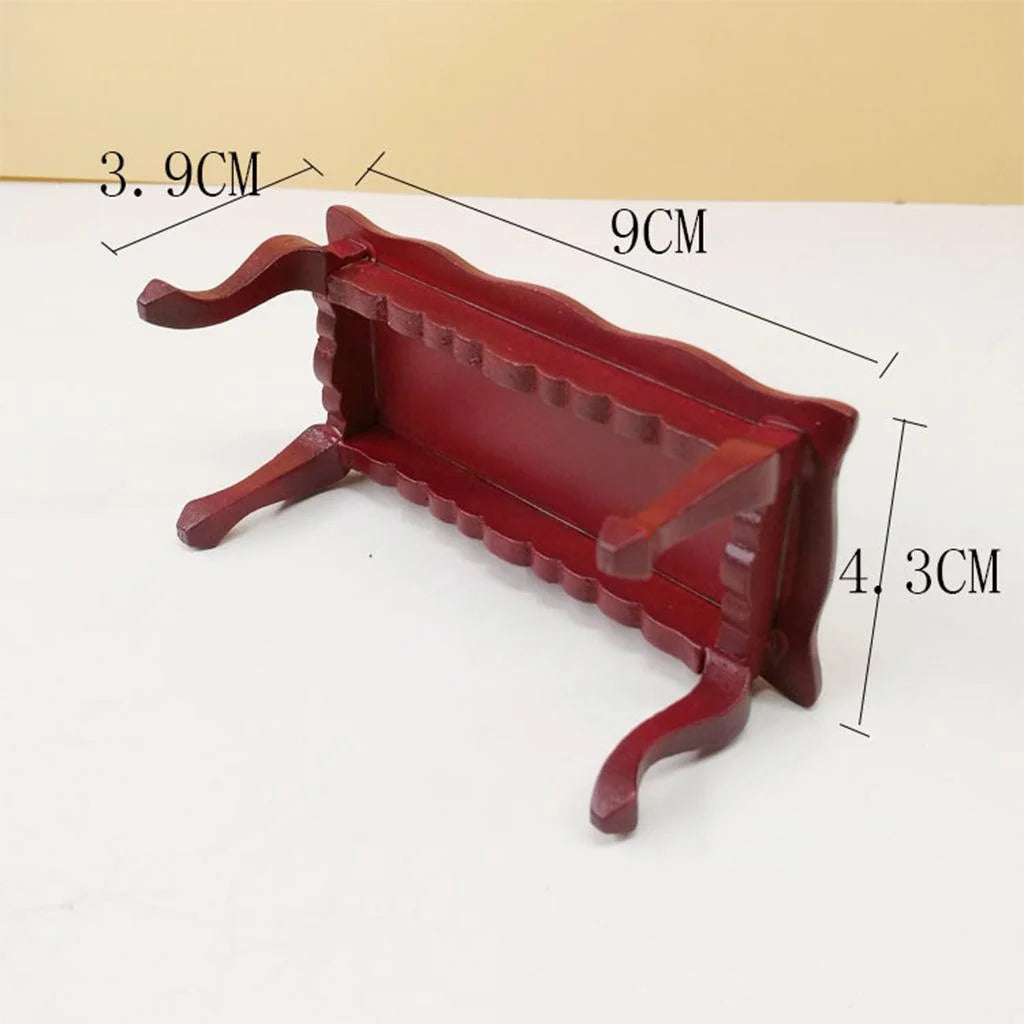 Miniature Walnut Tea Table Dollhouse Furniture D182031