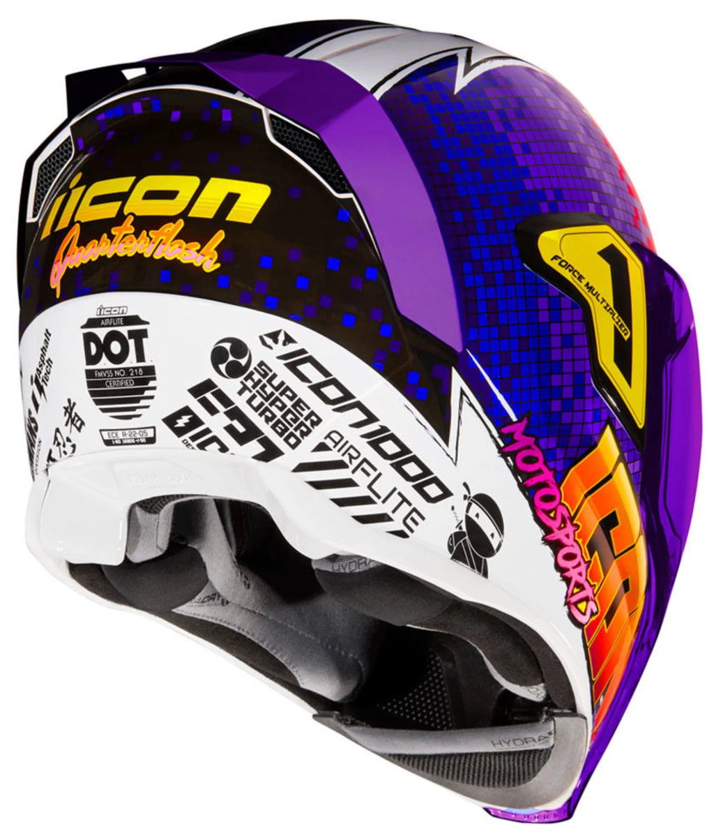 Purple Motorcycle Helmet 3XL H65094