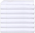 Pack of 6 Twin White Fitted Sheets Polycotton T200 S63523