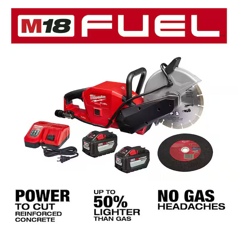 18V Lithium-Ion Brushless Cordless 9 in. Cut Off Saw Kit F6038