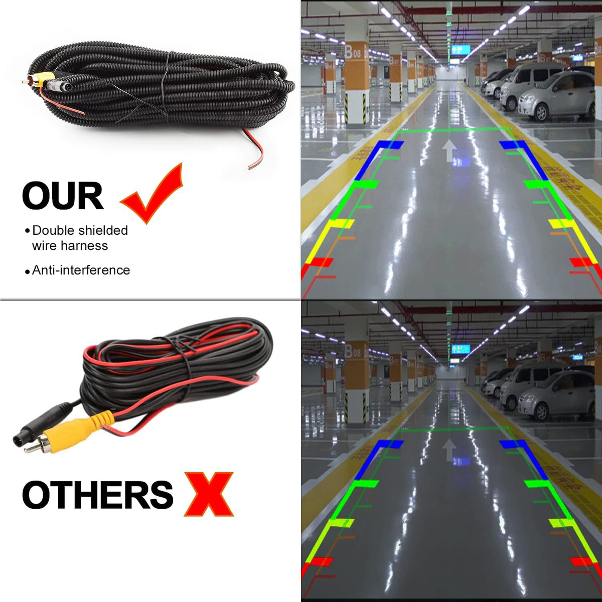 Tailgate Handle Backup Rear View Camera Pack of 2 R1609