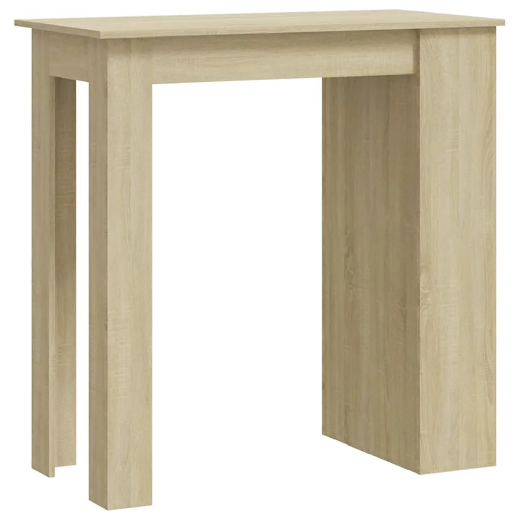 Bar Table with Storage Rack Engineered Wood C683353