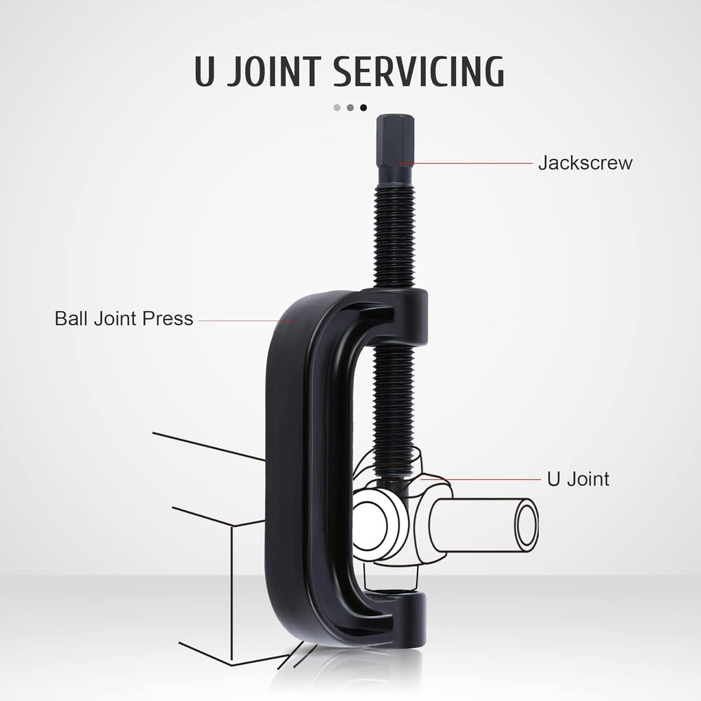 Heavy Duty Ball Joint Press & U Joint Removal Tool Kit with 4x4 Adapters, Pack of 2 D970591