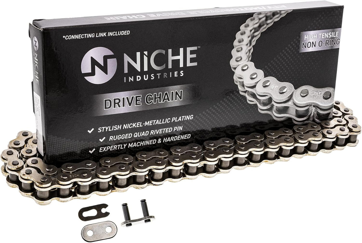 Drive Sprocket Chain Combo Front 16 Rear 42 Tooth 530HZ Standard 120 Links Pack of 2 U5354