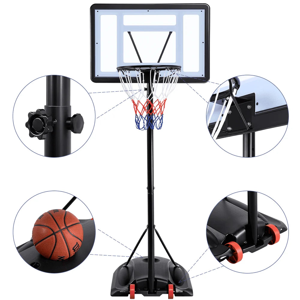 Adjustable Portable Basketball Hoop 7 to 9 Ft Y8275
