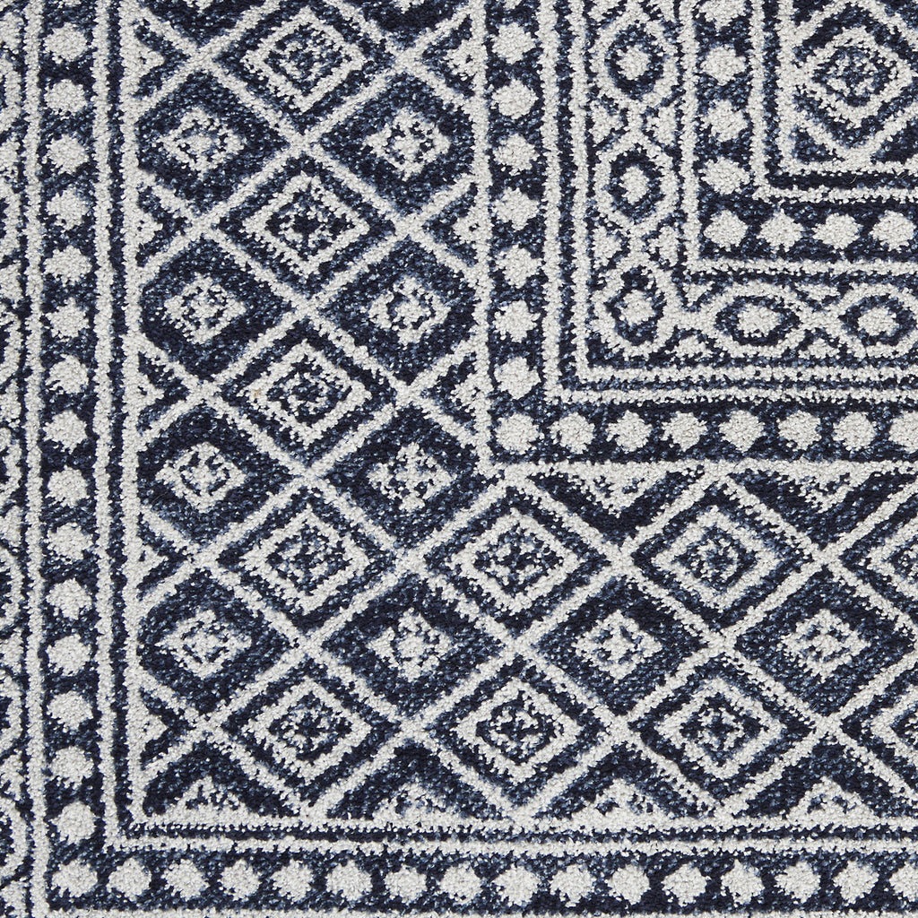 Navy Grey 8'6" x 12' Area Rug E672