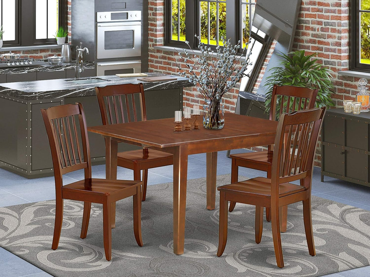 3PC Rectangular Table with 12 in Leaf and 2 Chairs M2217