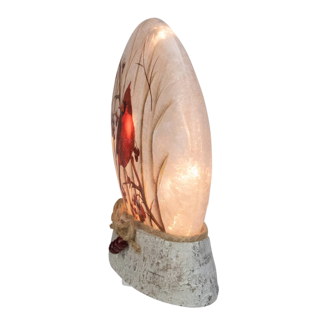8x22 Brown and Red Lighted Christmas Tabletop Decoration P73174