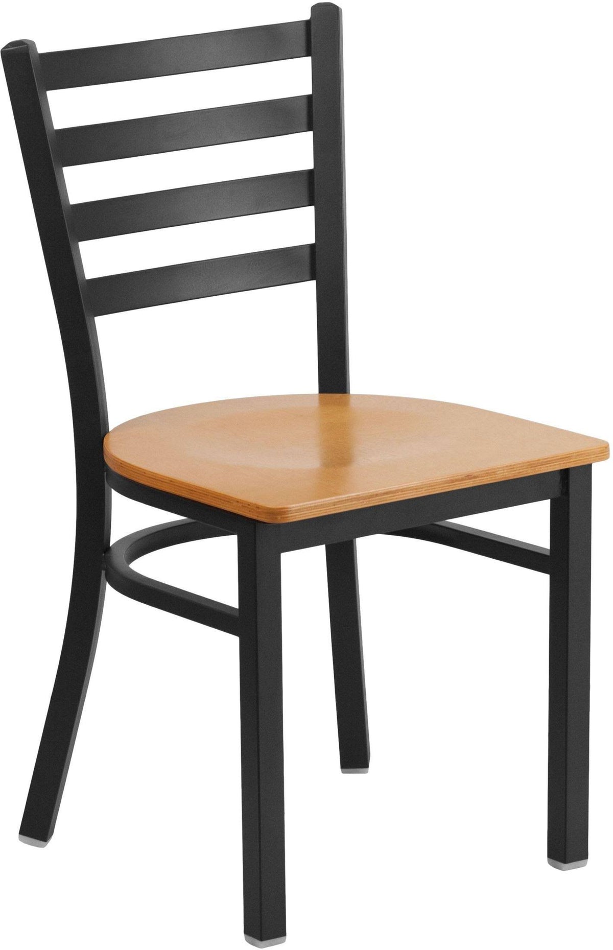 Black Ladder Back Metal Restaurant Chair A5602