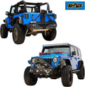 Front Bumper Stinger and Rear Bumper with Tire Carrier Bumper Combo J373898