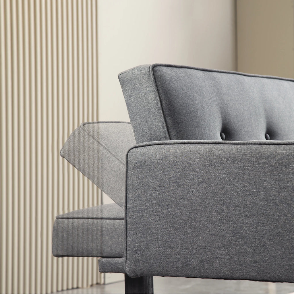 Convertible Futon Sofa Bed with Armrests I584113