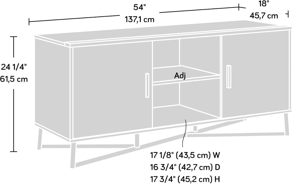 Credenza, Brew Oak Finish H7228