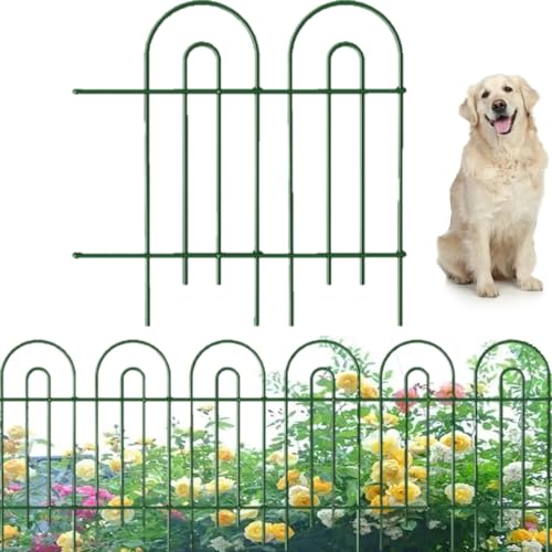 35 panels No Dig Metal Garden Fence 18in(H)×50ft(L) F32702