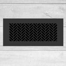 15 x 12 Black Gravity Baseboard Register K782