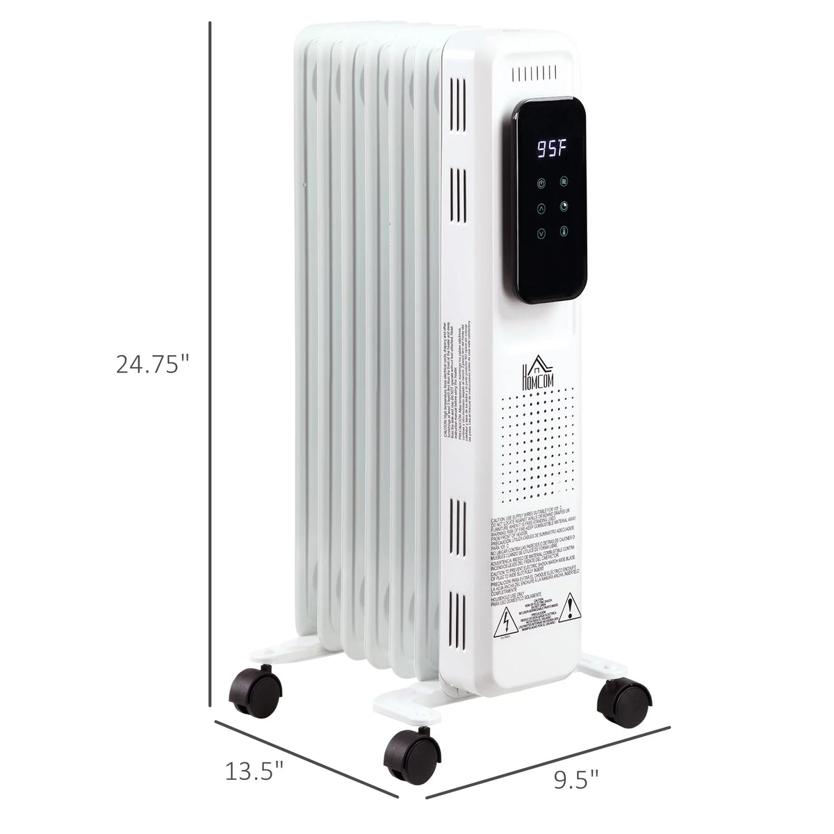 White 1500 W Electric Space Heater with 3 Modes and Timer T58963