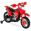 6V Kids Ride On Motorcycle with Training Wheels Black Q510605