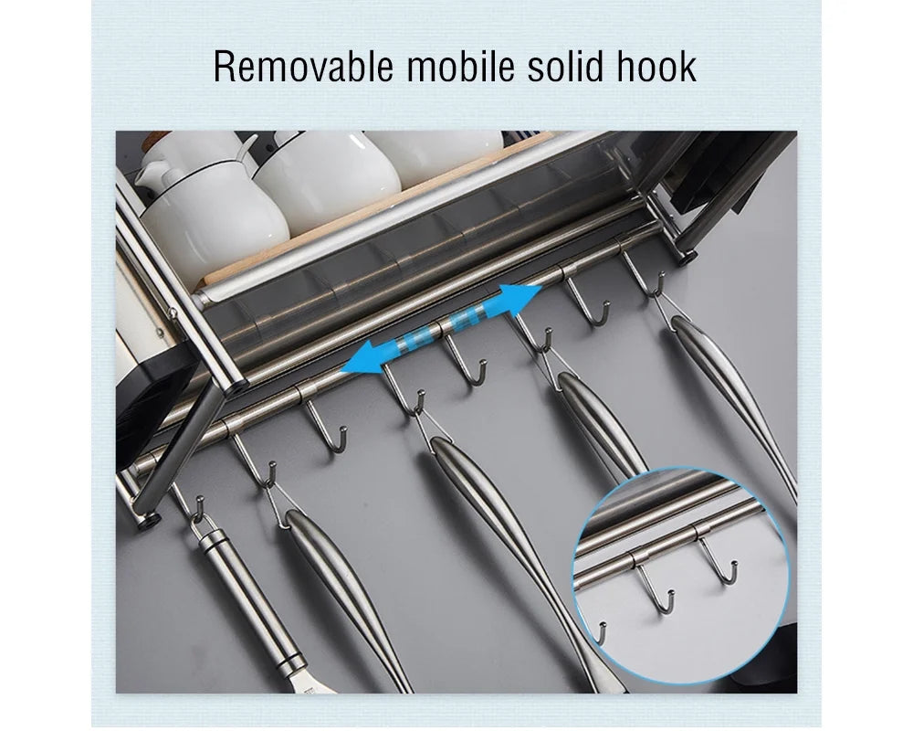 Stainless Steel Microwave Oven Wall Mount Shelf Rack M9633