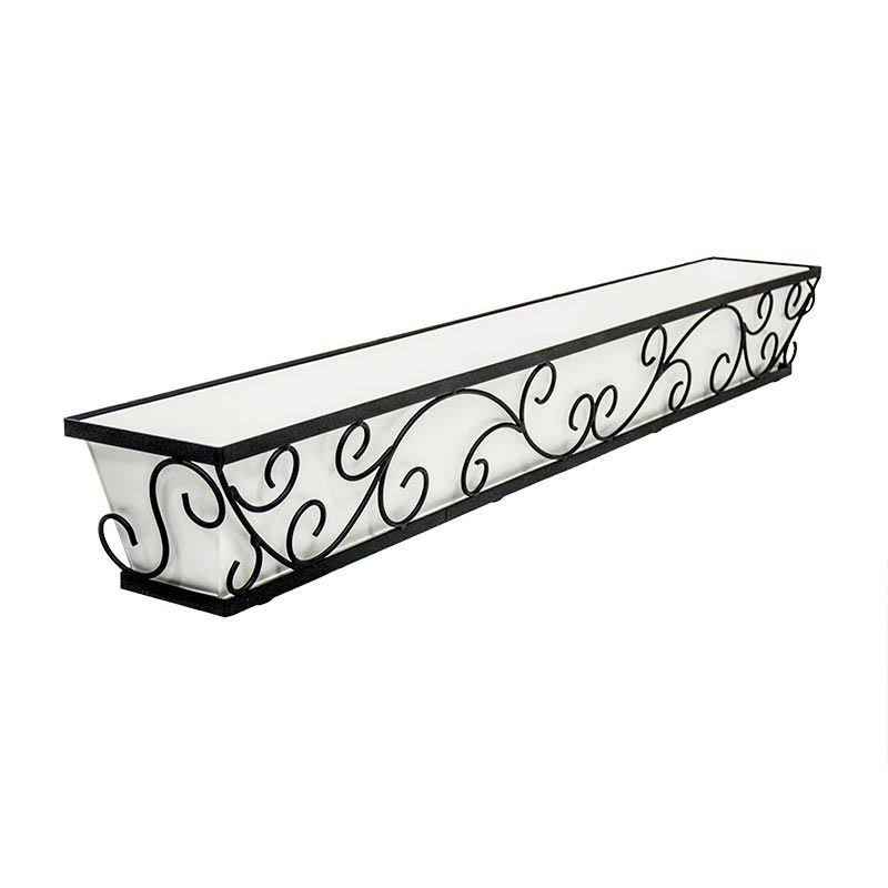 60in Window Box with White Galvanized Liner E423