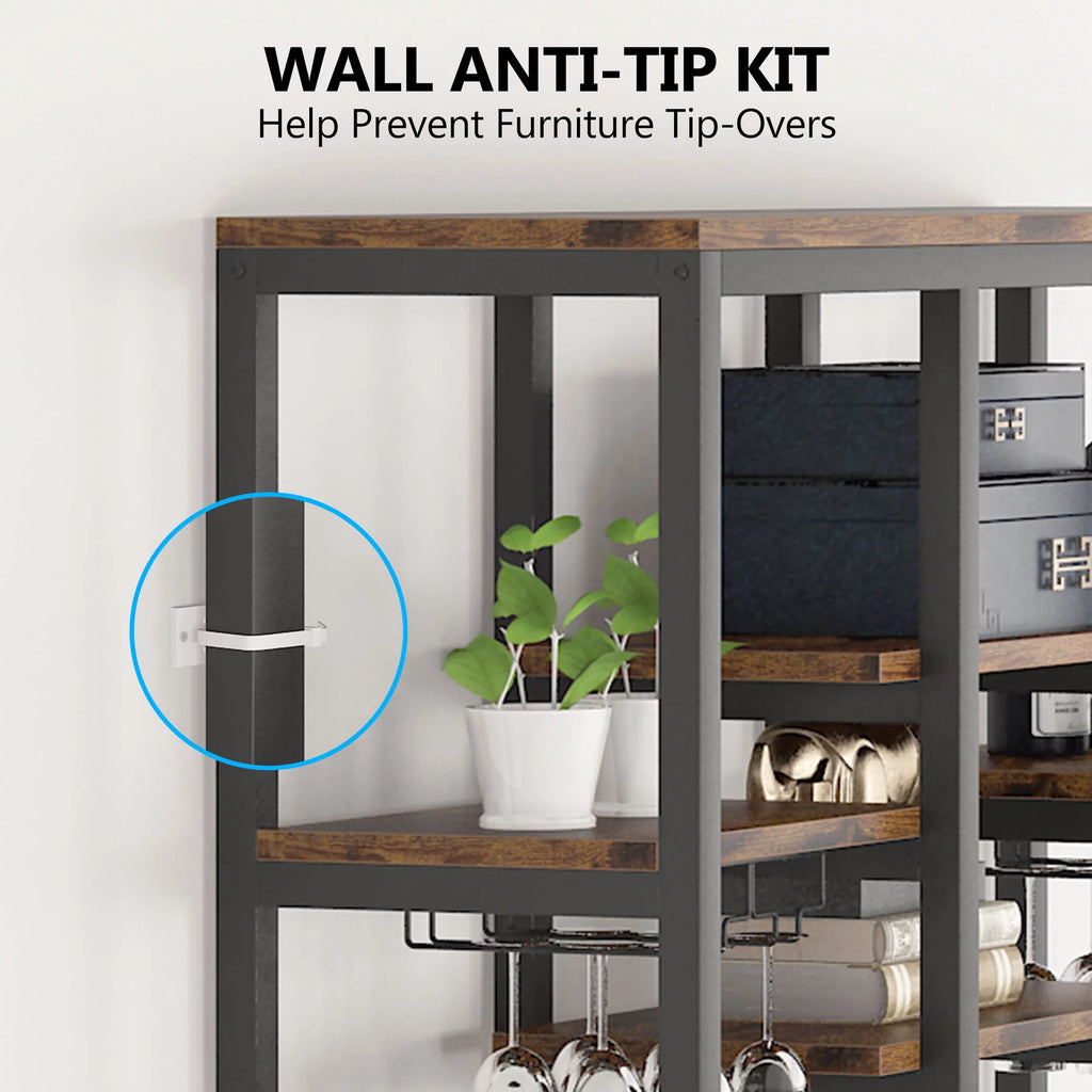 Bar Table and Chairs Set of 2 with Storage L3365