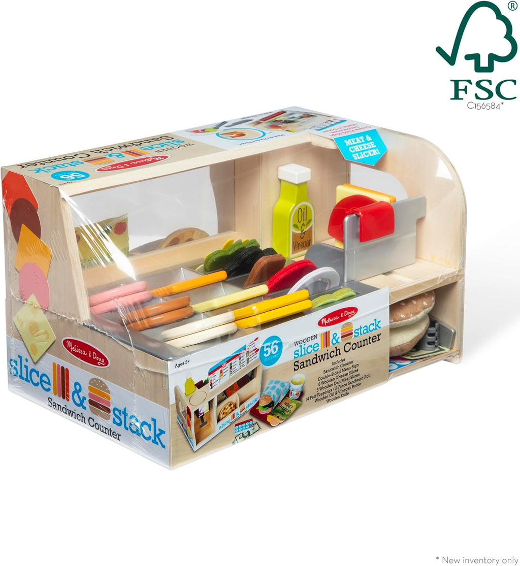56-Piece Wooden Pretend Play Food Set D51030
