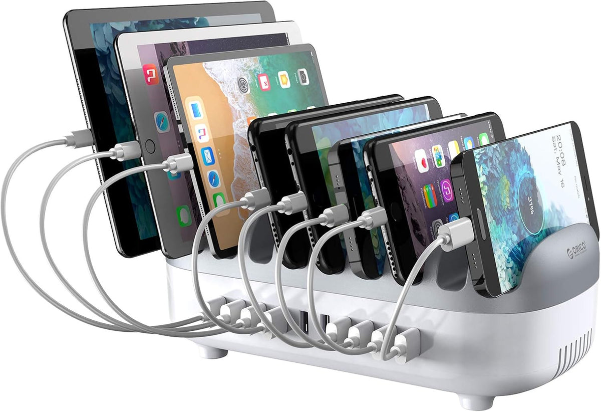 120W Charging Station with 10 USB Smart Ports, Pack of 2 U787393