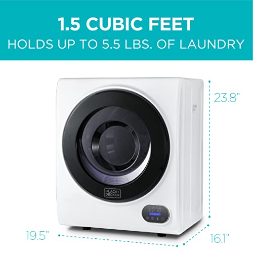 Compact Dryer 4 Modes 13.2 lbs. White D234