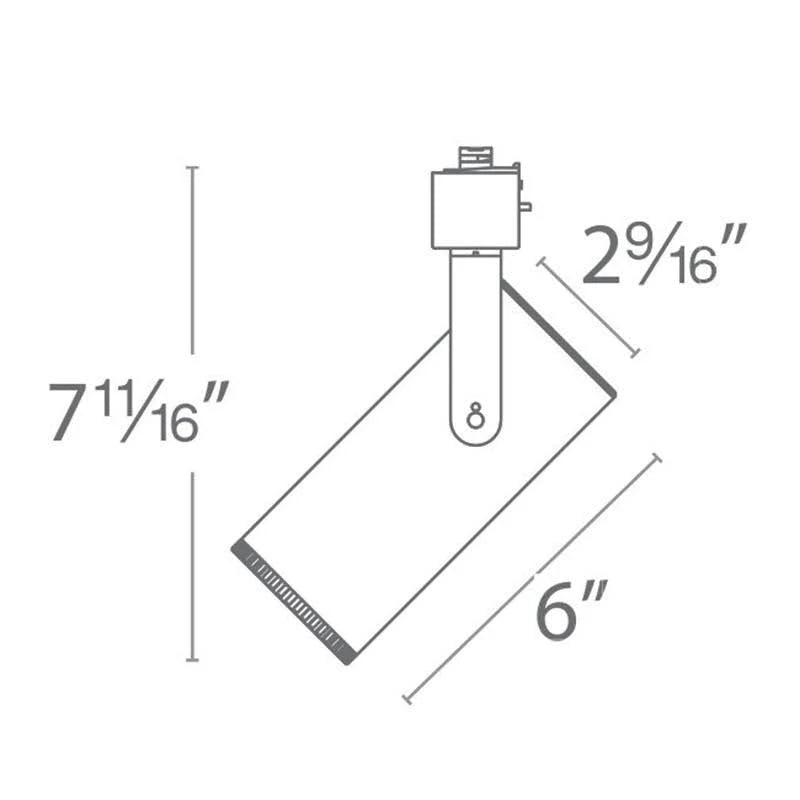 Nickel LED Track Head S40880