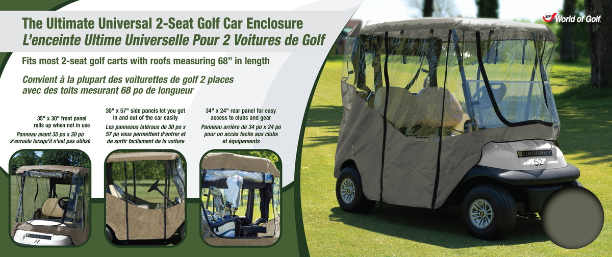 Tan Golf Cart Enclosure D997349