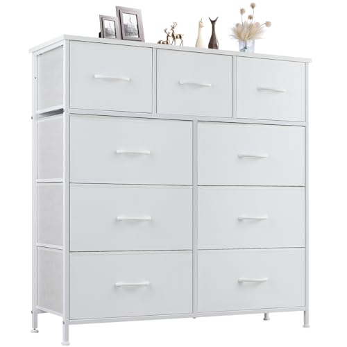Black 6 Fabric Drawer TV Stand O3934