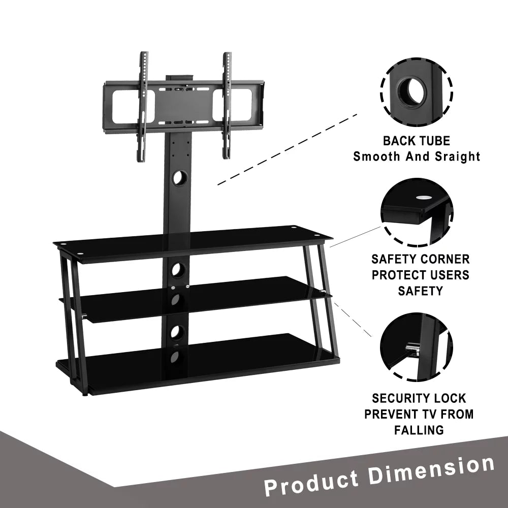Swivel Floor TV Stand with Mount for 32 to 65" TV I670
