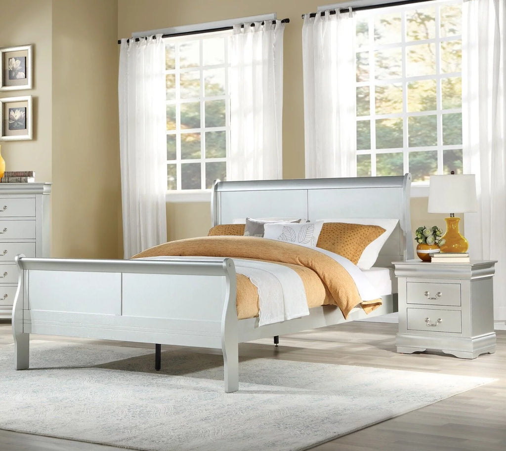 3pc Bedroom Set Eastern King Bed 2x Nightstands U901441